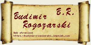 Budimir Rogožarski vizit kartica